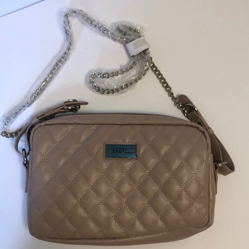 NewBella Russo Champagne Chain Crossbody Bag